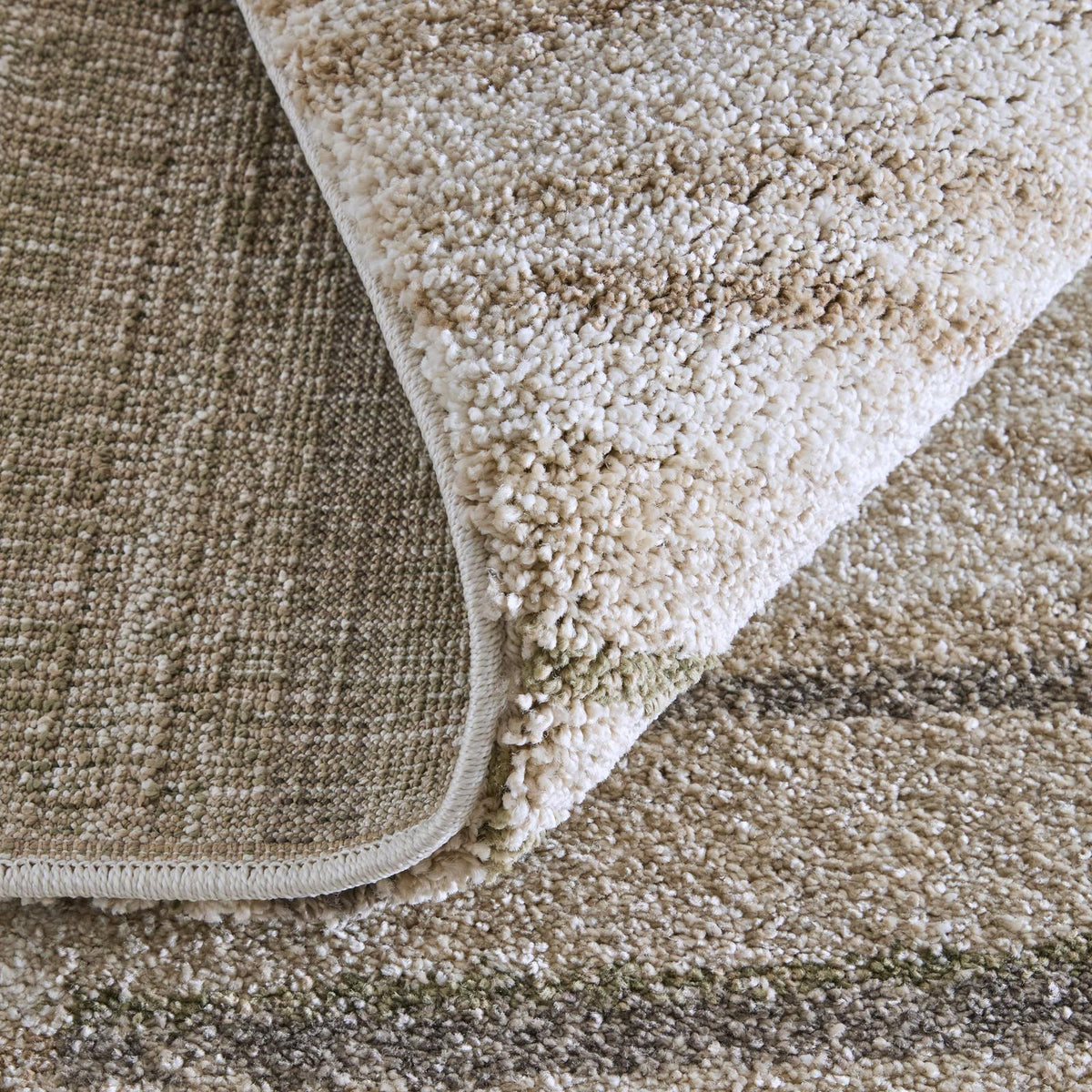 Feizy Richmond 39R3F Modern Geometric Rug in Ivory/Gray/Tan