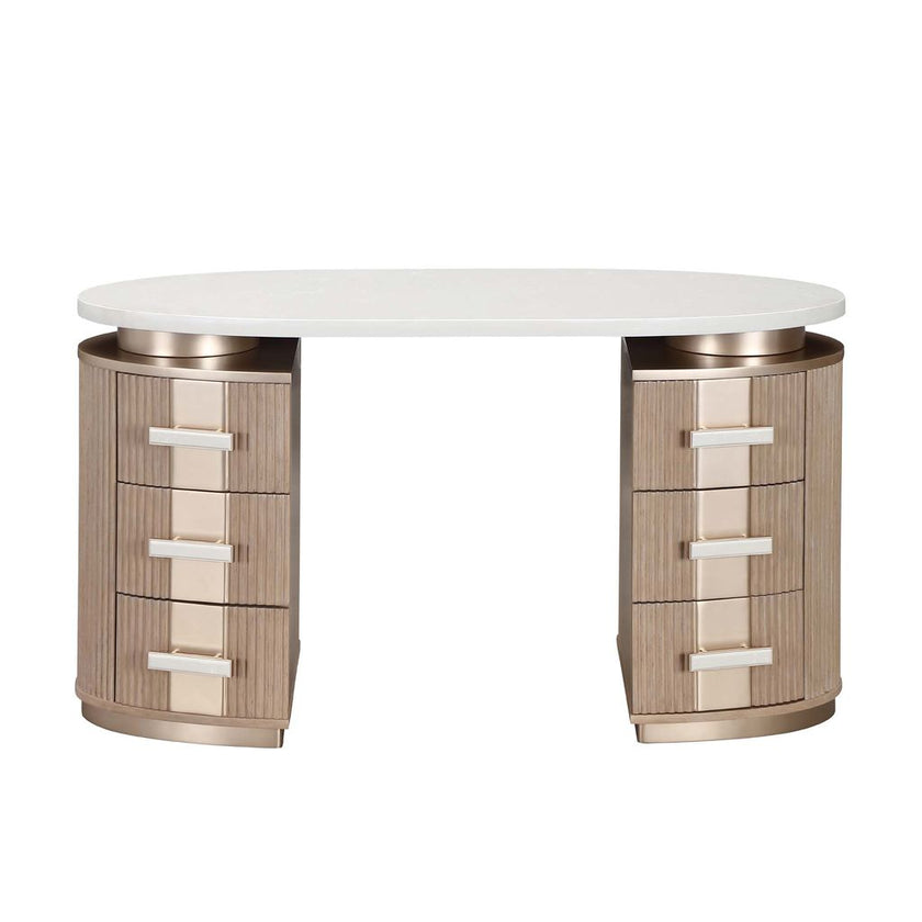 Michael Amini West Kensington Vanity - Sea Salt Caramel