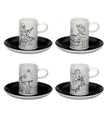 Vista Alegre Fado Coffee Cups & Saucers - Set of 4