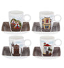 Vista Alegre Alma Da Madeira Cups & Saucers (with Gift Box) - Set of 4