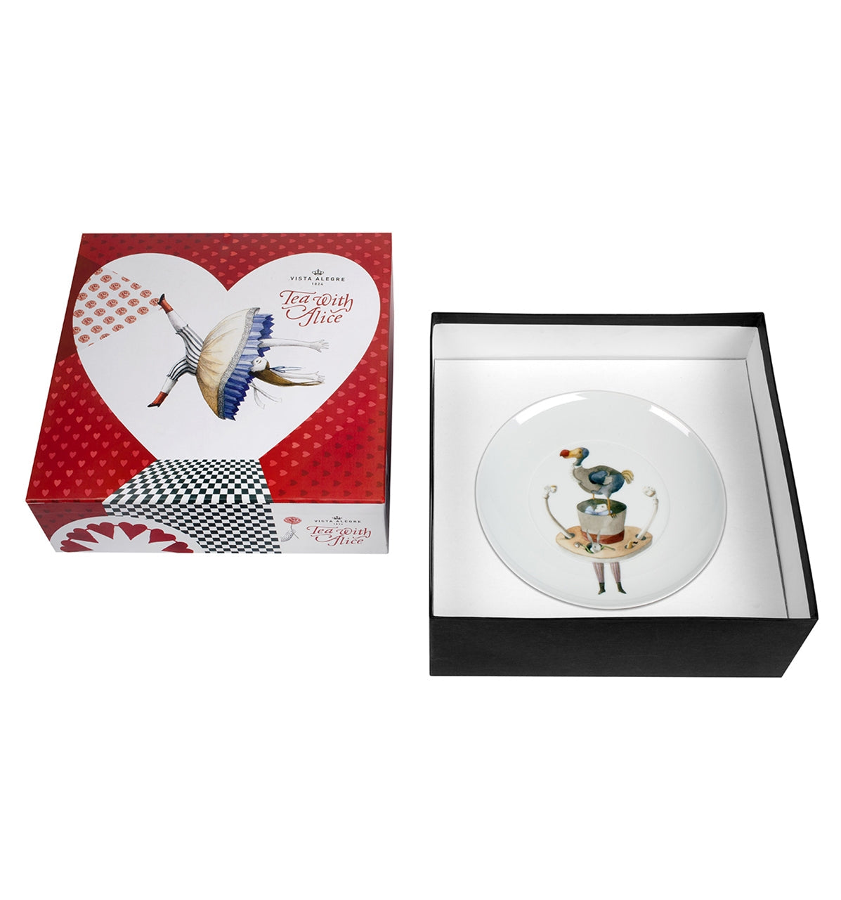 Vista Alegre Tea with Alice Dessert Plates (Gift Box) By Teresa Lima - Set of 4
