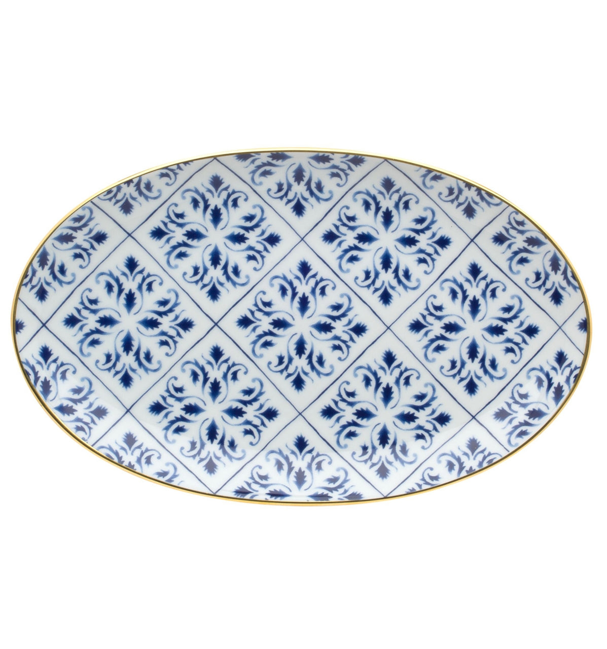 Vista Alegre Transatlantica Small Oval Platter By Brunno Jahara