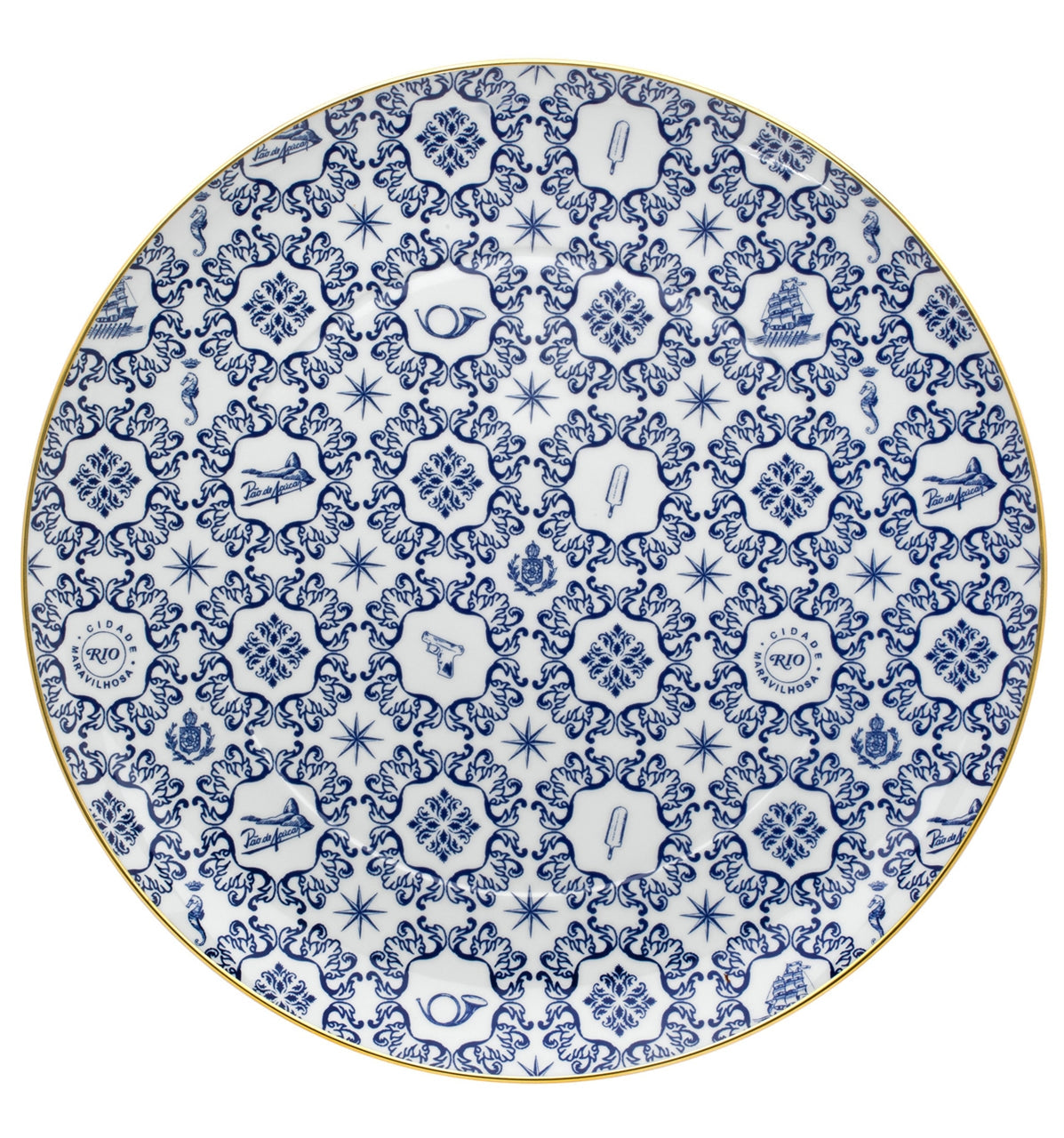 Vista Alegre Transatlantica Charger Plate Xl By Brunno Jahara