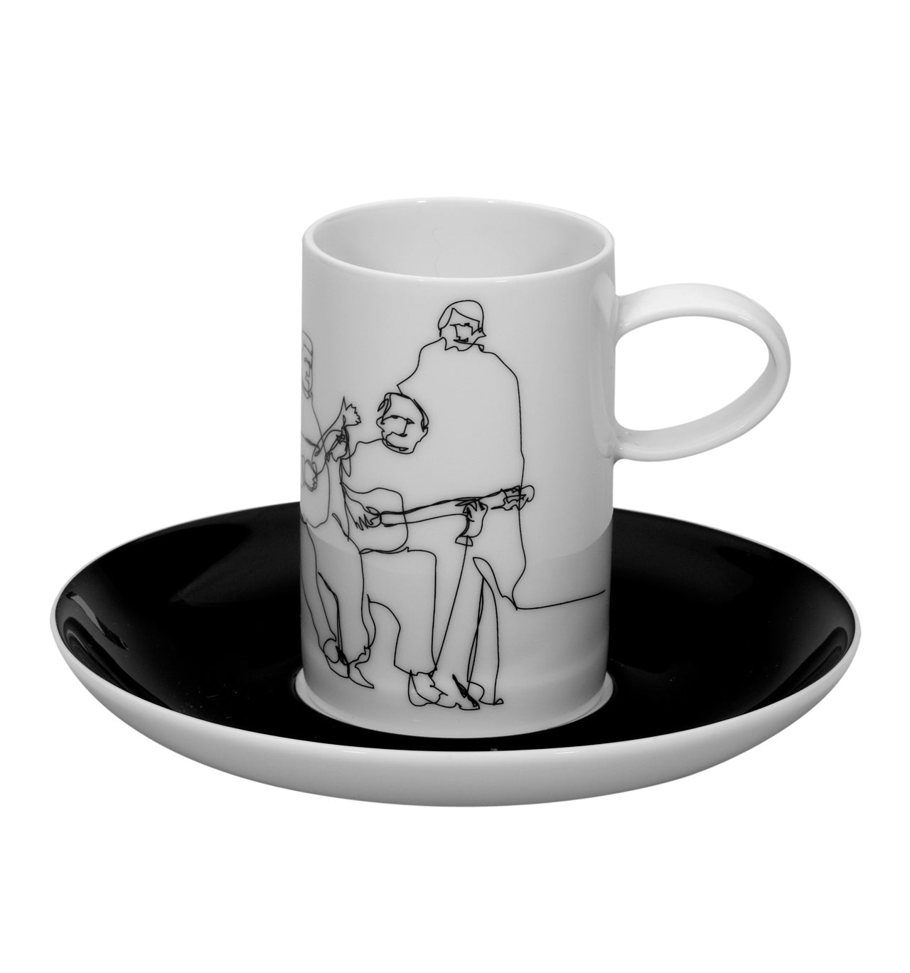 Vista Alegre Fado Coffee Cups & Saucers - Set of 4