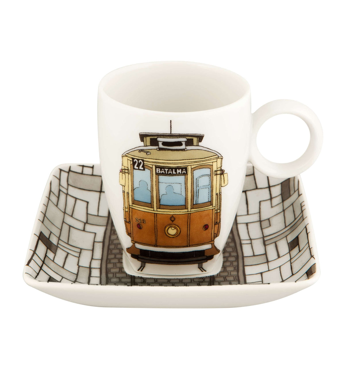 Vista Alegre Alma Do Porto Cups & Saucers (with Gift Box) By Beatriz Lamanna - Set of 4