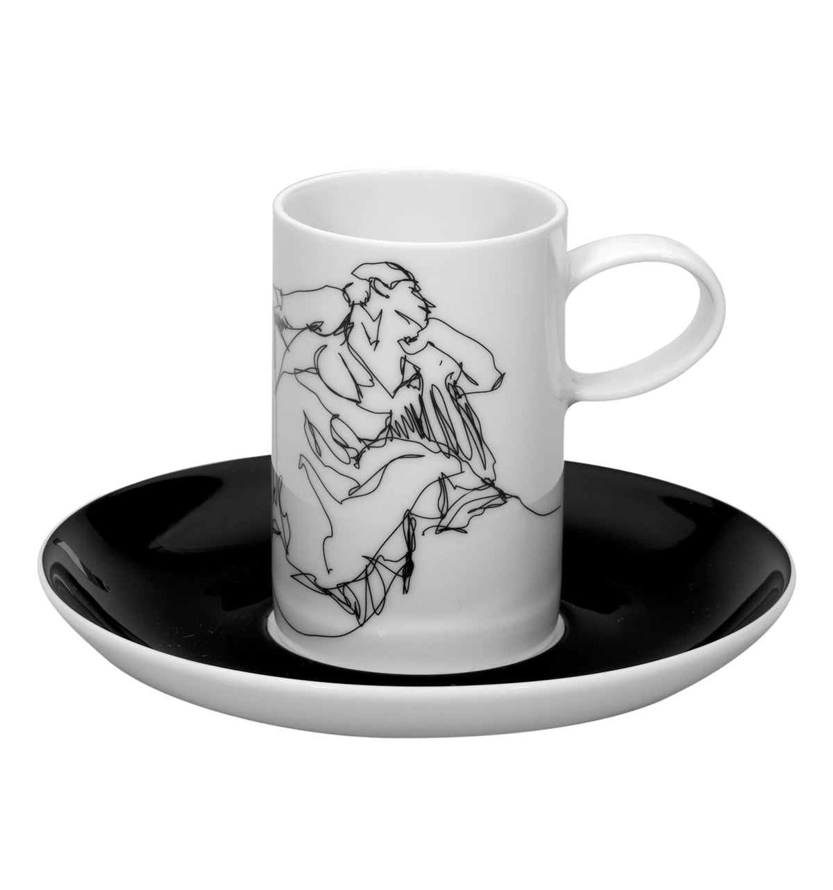 Vista Alegre Fado Coffee Cups & Saucers - Set of 4