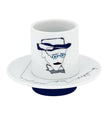 Vista Alegre Heteronimos Coffee Cups & Saucers By Catarina Pestana - Set of 4