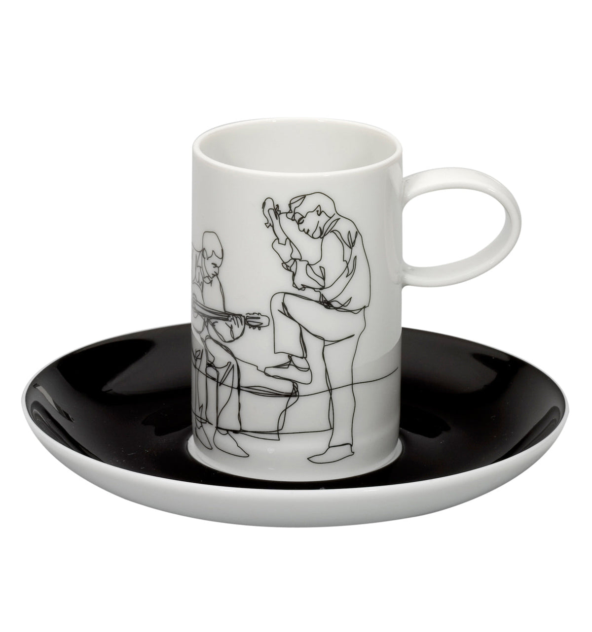 Vista Alegre Fado Coffee Cups & Saucers - Set of 4
