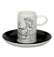 Vista Alegre Fado Coffee Cups & Saucers - Set of 4