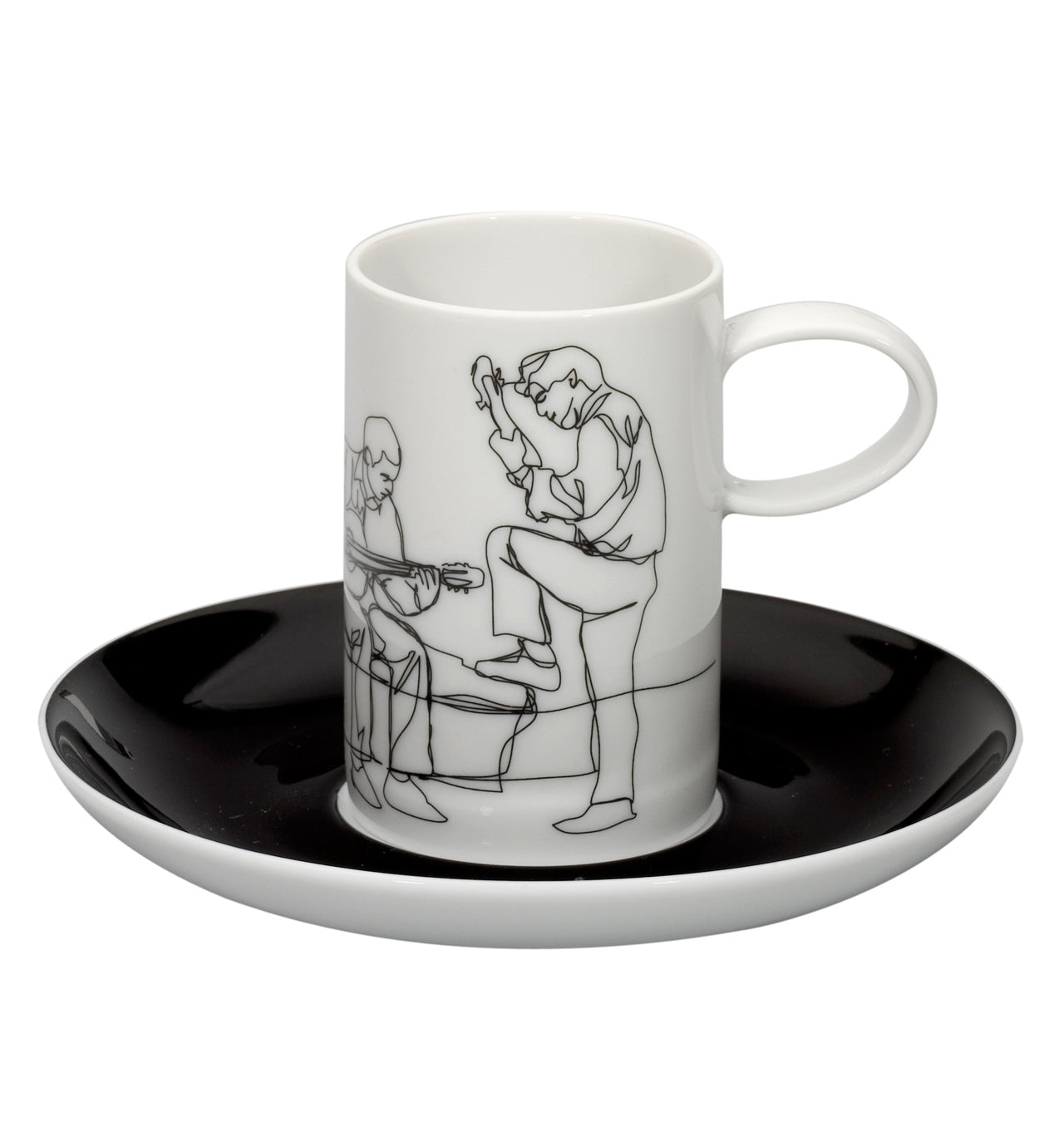 Vista Alegre Fado Coffee Cups & Saucers - Set of 4