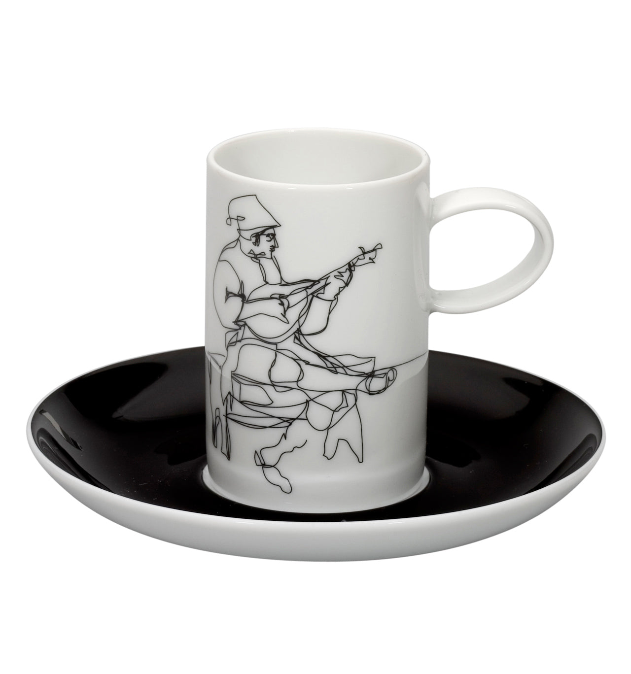 Vista Alegre Fado Coffee Cups & Saucers - Set of 4