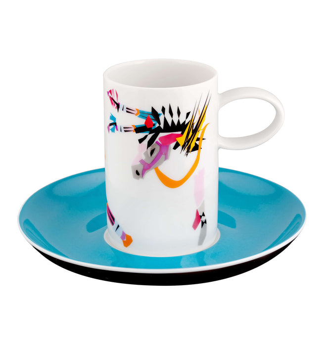 Vista Alegre Tchaikovs Coffe Cups & Saucers By Catarina Pestana - Set of 4