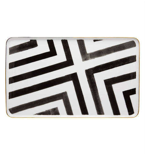 Vista Alegre Christian Lacroix - Sol Y Sombra Rectangular Platter By Christian Lacroix