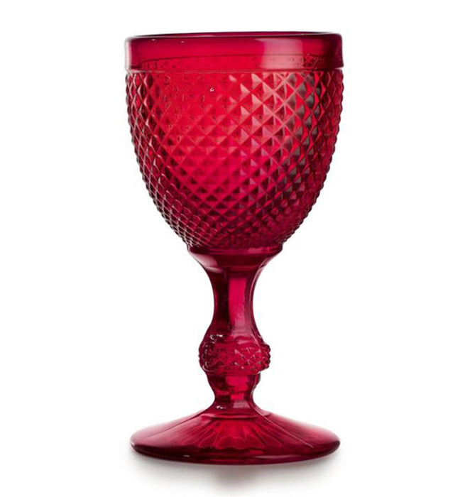 Vista Alegre Bicos Red Water Goblets Red - Set of 4