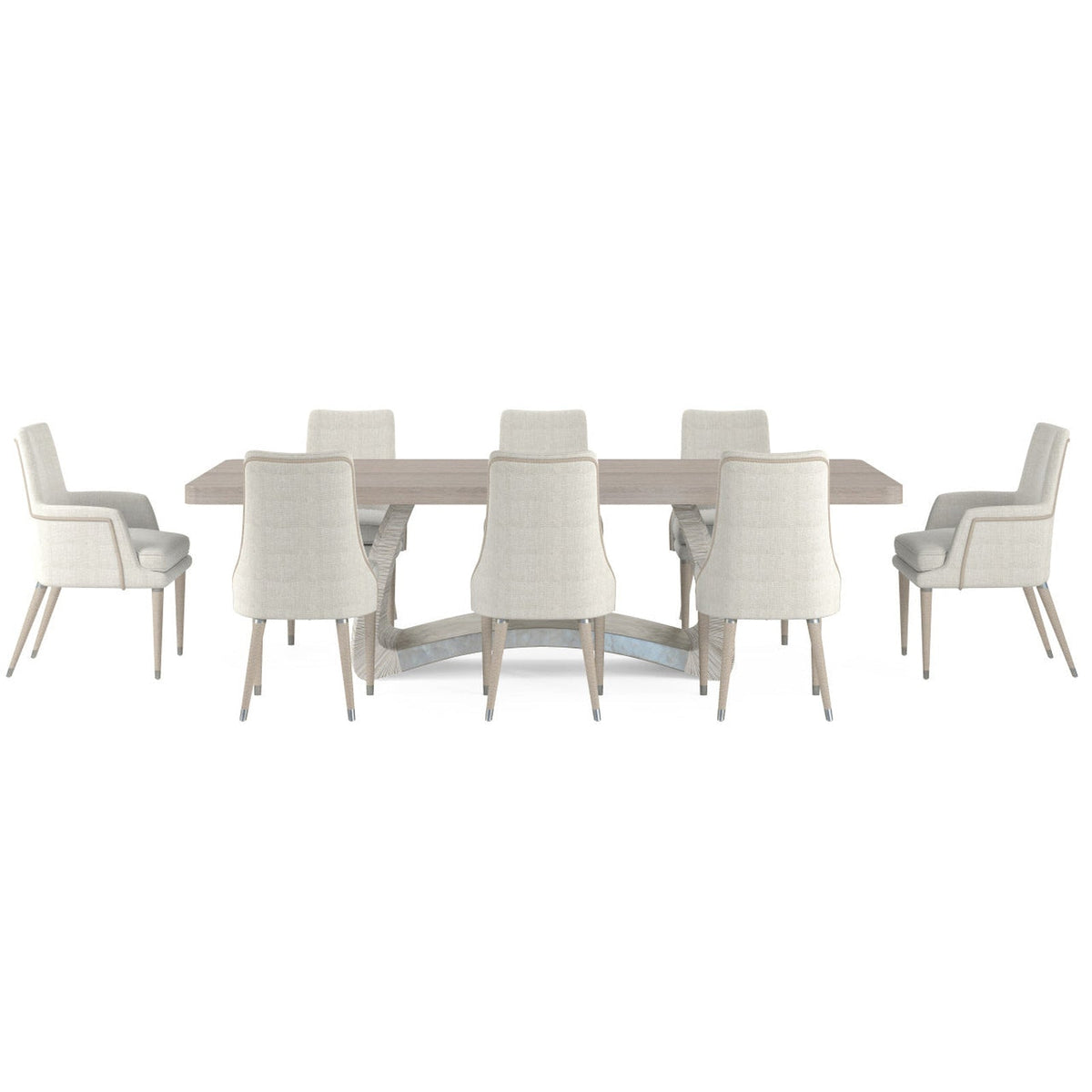 Jonathan Charles Swell Danish Cord Dining Table