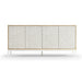 Jonathan Charles Pelagic Cast Metal Credenza