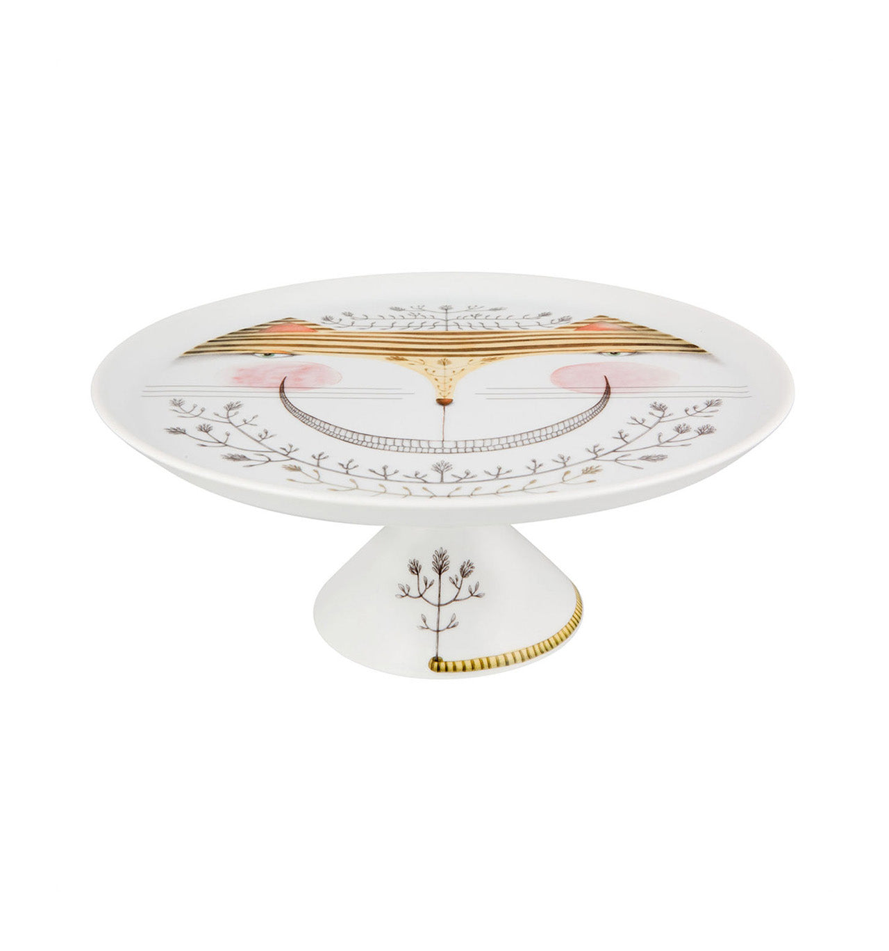 Vista Alegre Tea with Alice Footed Cake Plate 01 (Gift Box) By Teresa Lima