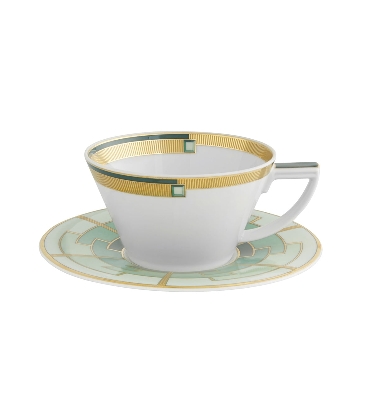 Vista Alegre Emerald Tea Cup And Saucer