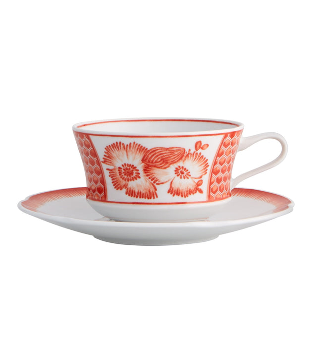 Vista Alegre Coralina Tea Cup And Saucer By Oscar de La Renta