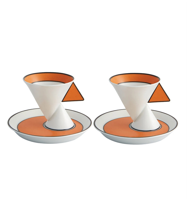 Vista Alegre Jazz Coffee Cups & Saucers - Set of 2