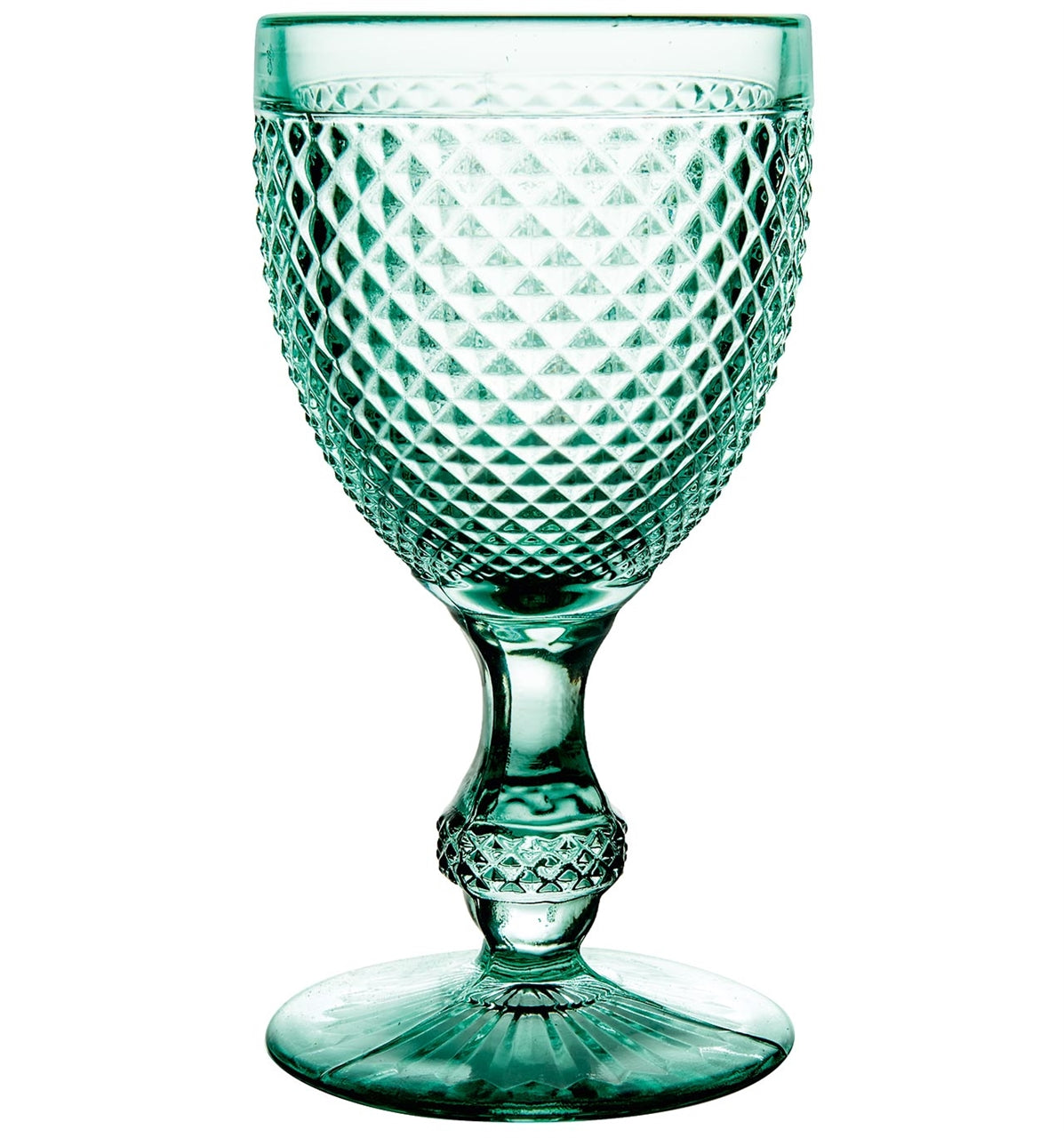 Vista Alegre Bicos Green Water Goblets Mint Green - Set of 4