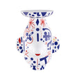 Vista Alegre Folkifunki Vase Grimace Whit Lid By Jaime Hayon