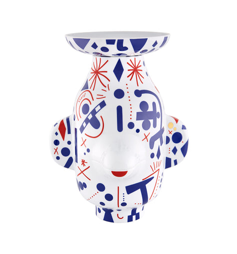 Vista Alegre Folkifunki Vase Grimace Whit Lid By Jaime Hayon
