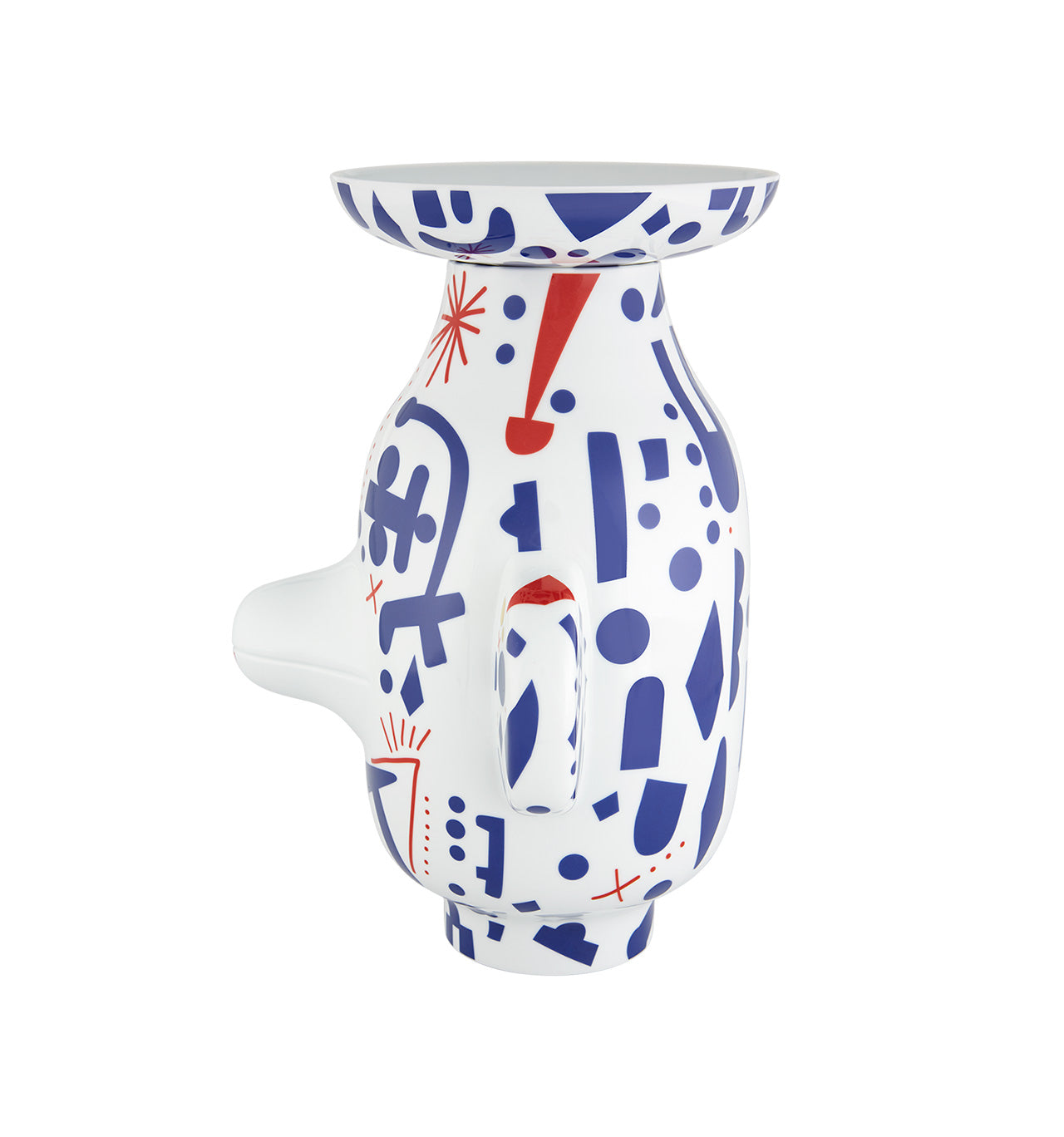 Vista Alegre Folkifunki Vase Grimace Whit Lid By Jaime Hayon
