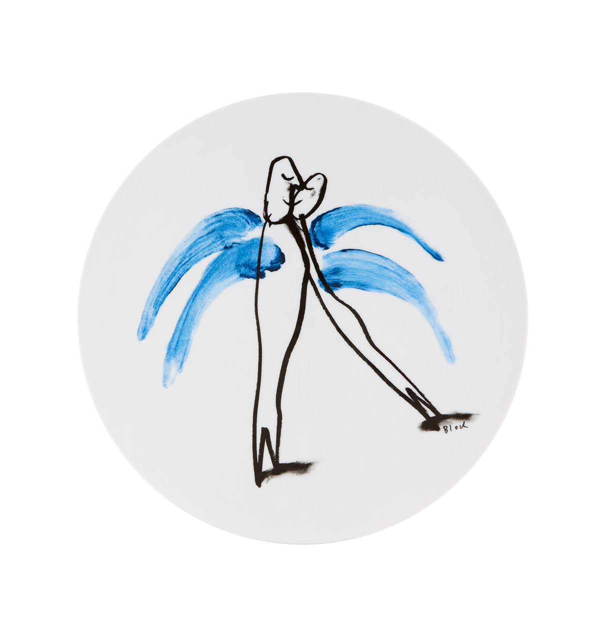Vista Alegre 2I Round Plate By Serge Bloch