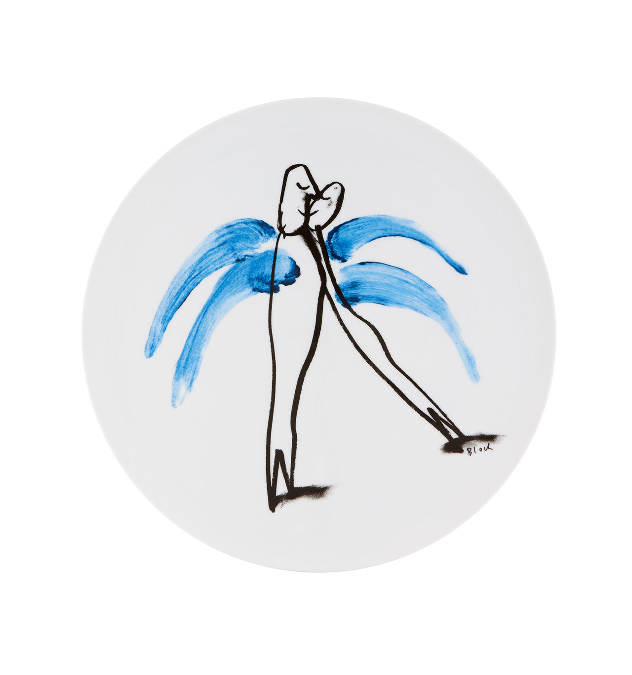 Vista Alegre 2I Round Plate By Serge Bloch