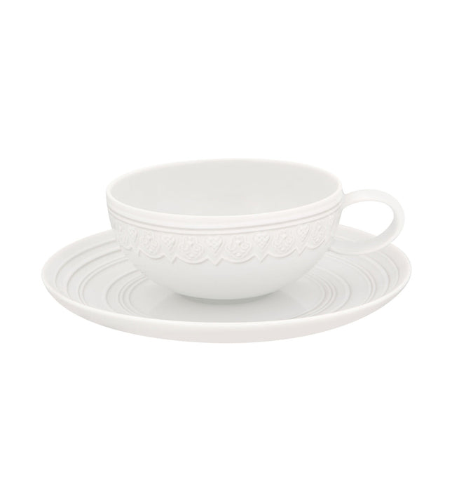 Vista Alegre Ornament Tea Cup & Saucer By Sam Baron - Set of 6