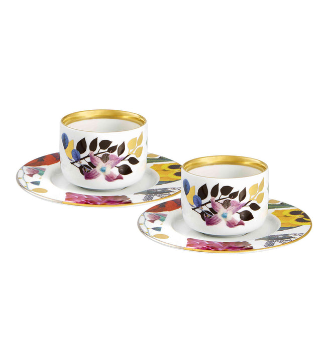 Vista Alegre Christian Lacroix - Primavera Coffee Cups & Saucers By Christian Lacroix - Set of 2