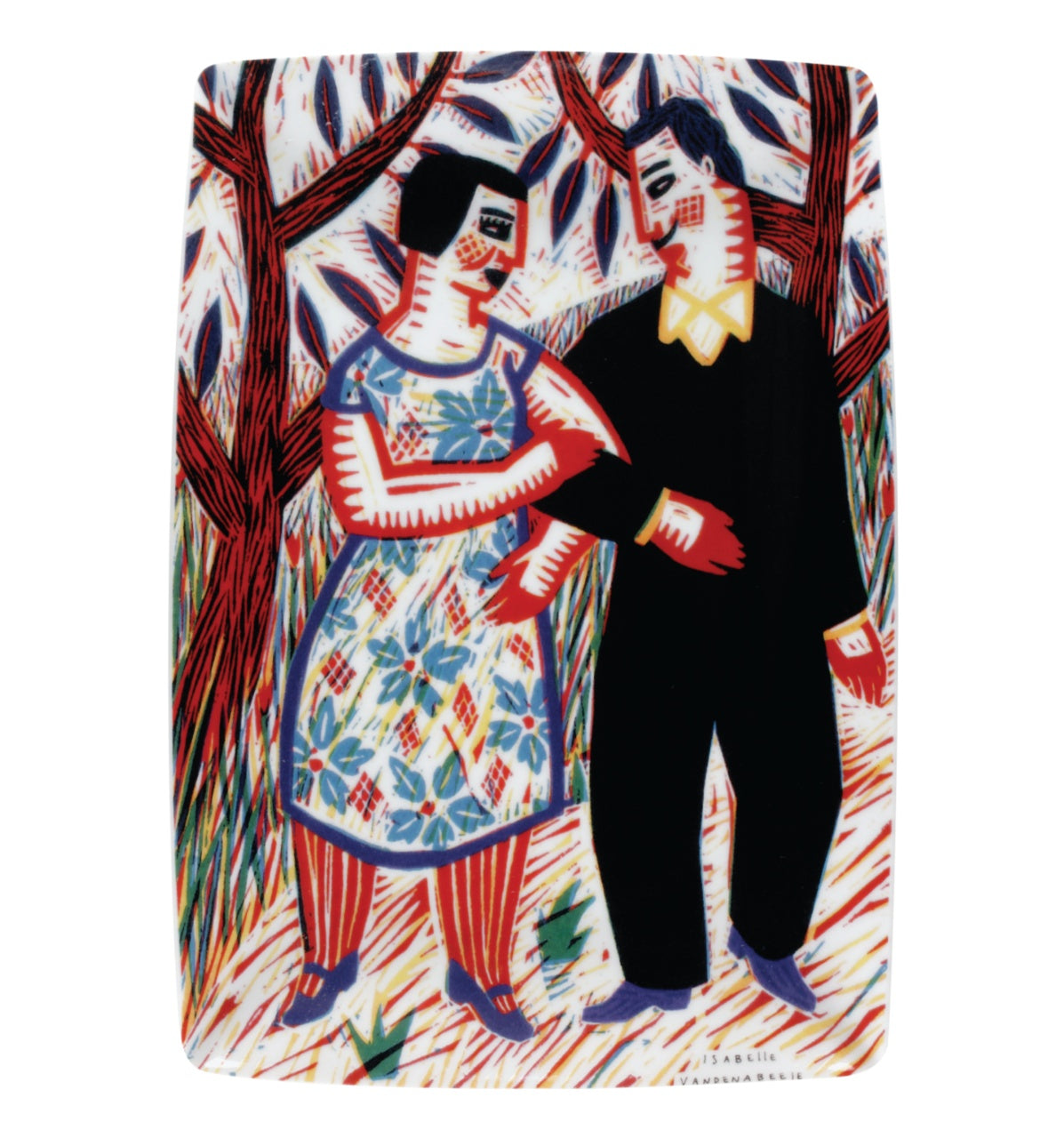 Vista Alegre 2I Rectangular Plate By Isabelle Vandenabeele