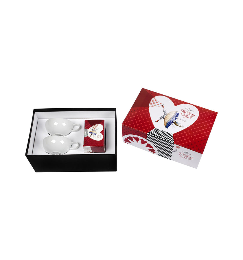 Vista Alegre Tea with Alice Tea Cup & Saucer + Tea Bag (Gift Box) By Teresa Lima - Set of 2