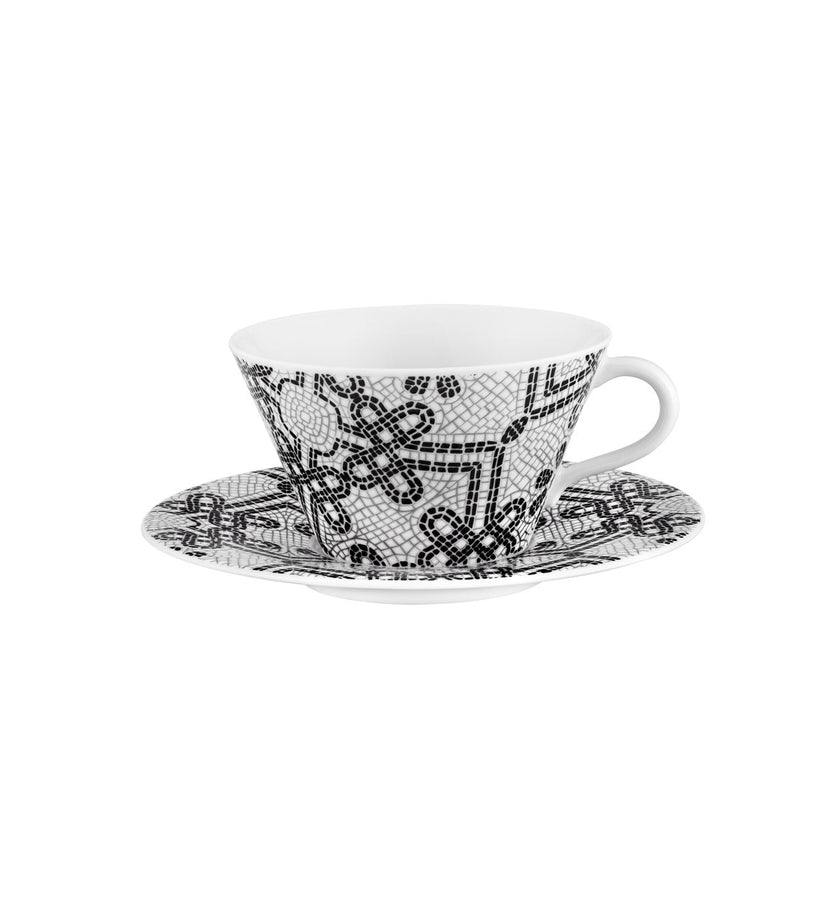 Vista Alegre Calcada Portuguesa Tea Cups & Saucers By Manoela Medeiros - Set of 2