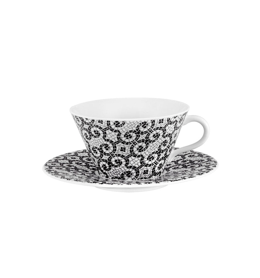 Vista Alegre Calcada Portuguesa Tea Cups & Saucers By Manoela Medeiros - Set of 2