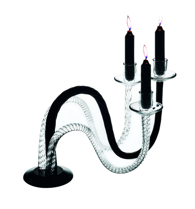 Vista Alegre Roots Candelabrum with 3 Arms (1 Black)