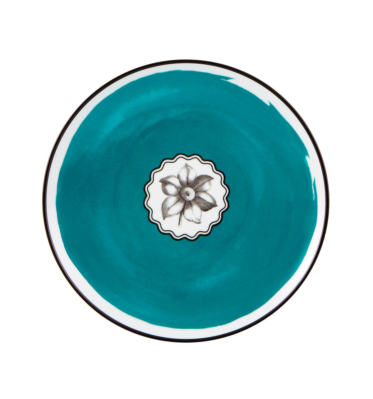 Vista Alegre Christian Lacroix - Herbariae Dessert Plate Peacock By Christian Lacroix