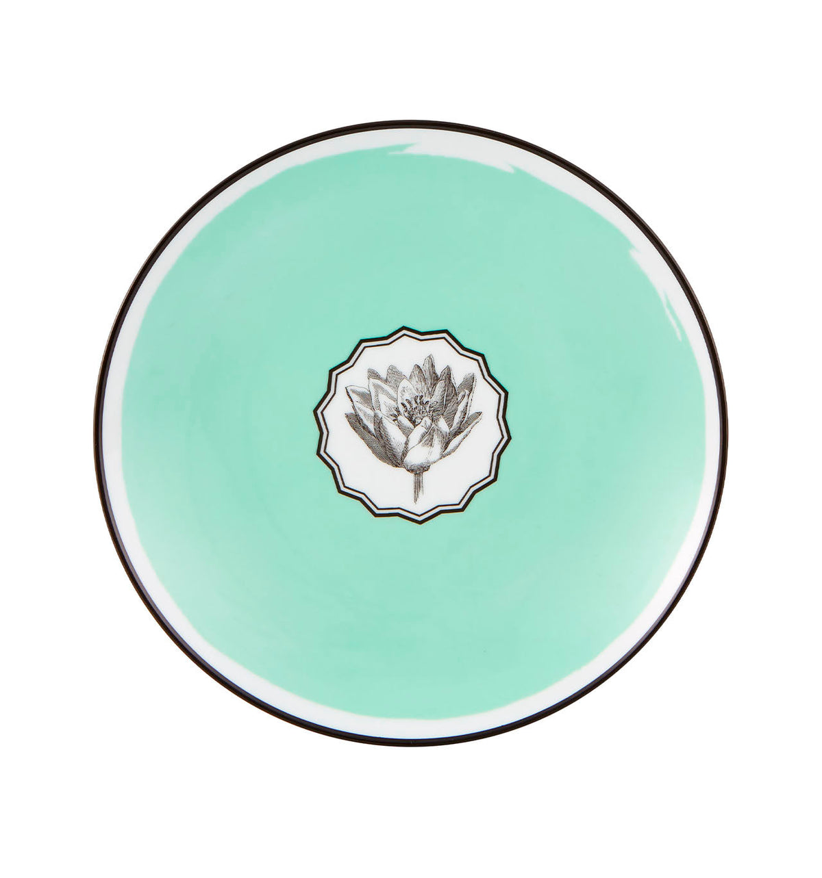 Vista Alegre Christian Lacroix - Herbariae Dessert Plate Green By Christian Lacroix