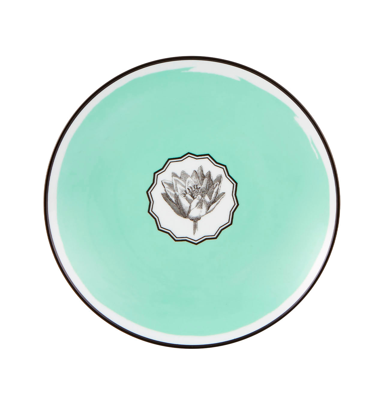 Vista Alegre Christian Lacroix - Herbariae Dessert Plate Green By Christian Lacroix