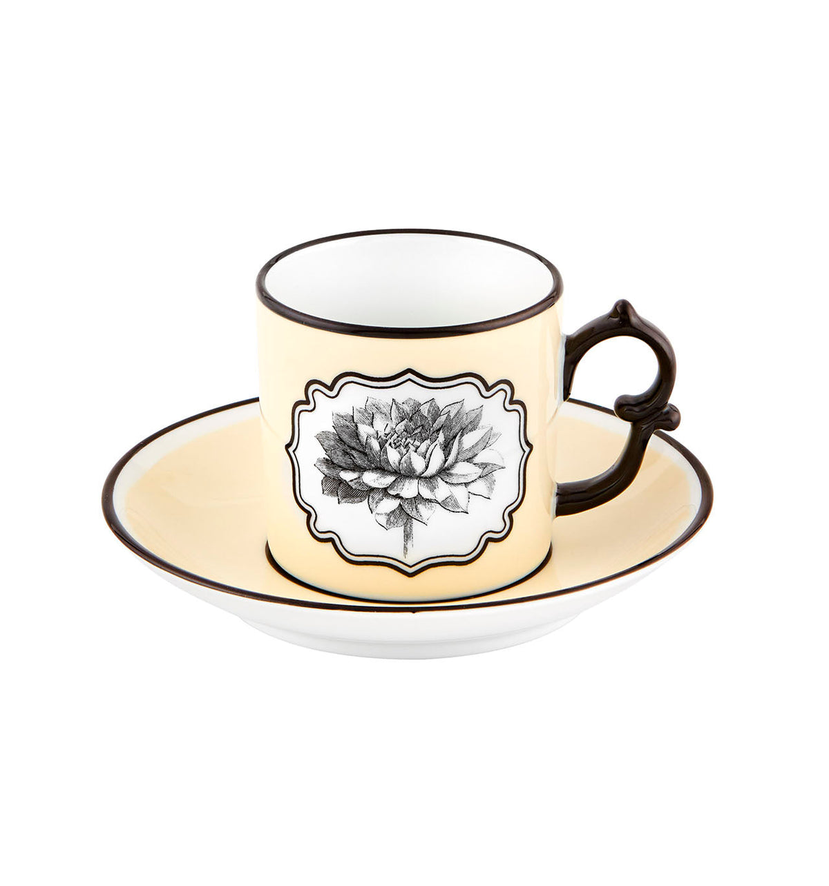 Vista Alegre Christian Lacroix - Herbariae Coffee Cup And Saucer Yellow By Christian Lacroix