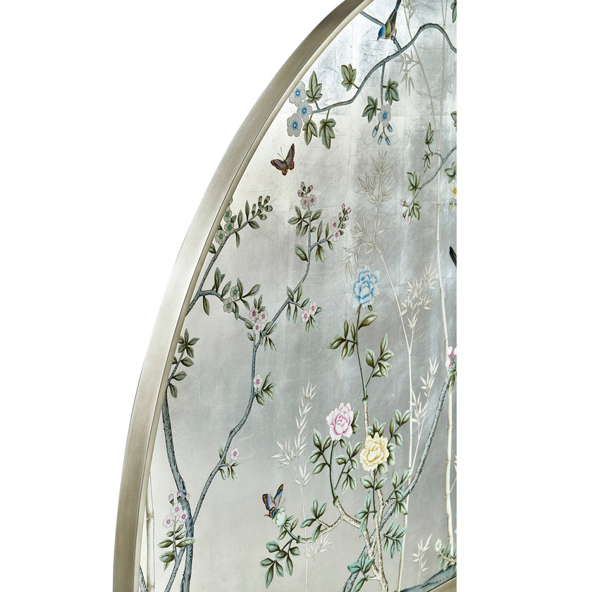 Jonathan Charles Shimmering Moon Half Round Panel Bed