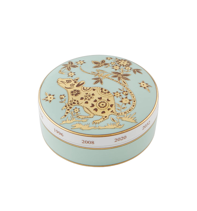 Vista Alegre Golden Large Round Box Rat