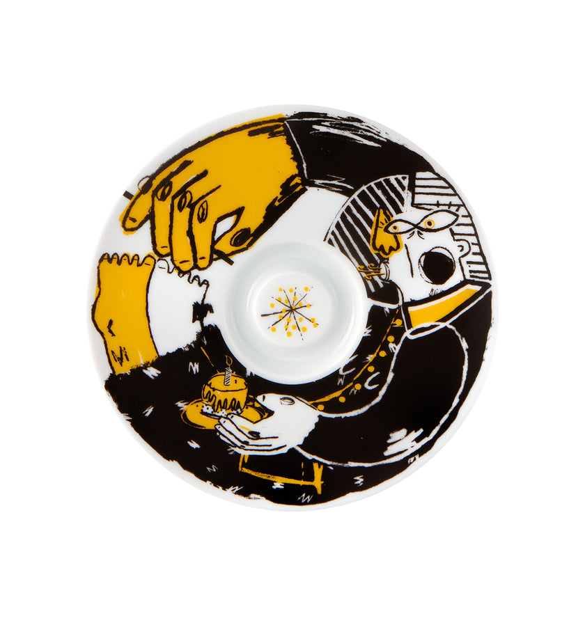 Vista Alegre Escape Goat Espresso cup and saucer XLIII