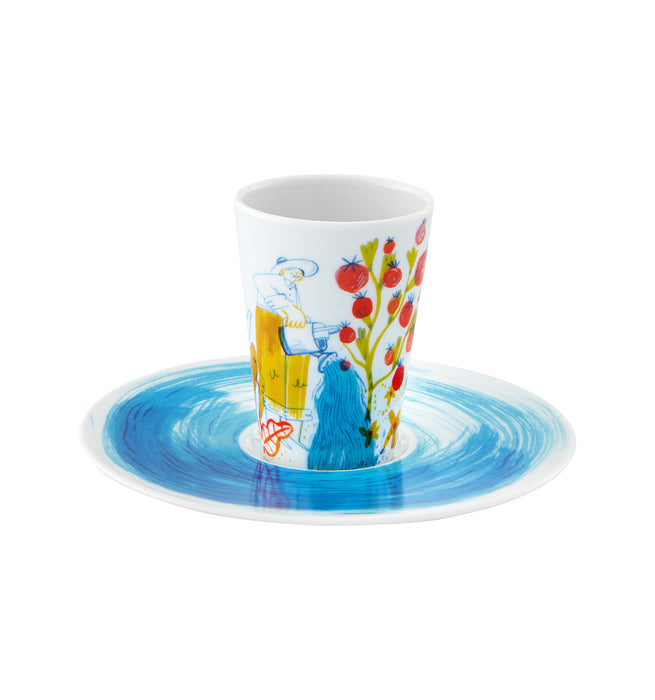 Vista Alegre Escape Goat Espresso cup and saucer XLIV