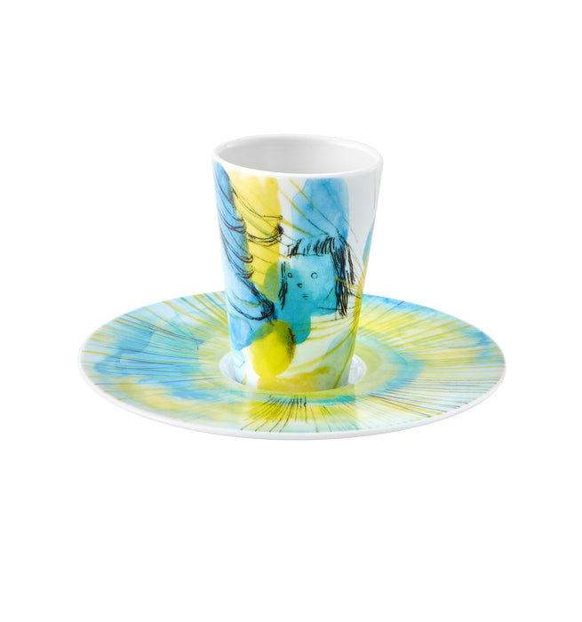 Vista Alegre Escape Goat Espresso cup and saucer XVI