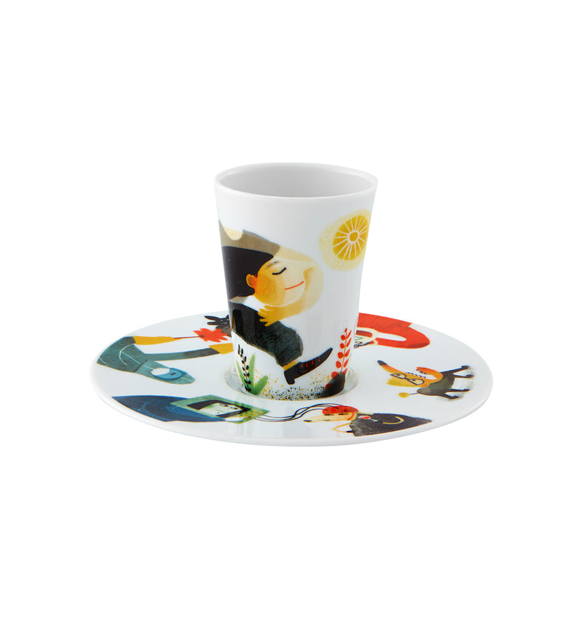 Vista Alegre Escape Goat Espresso cup and saucer XXVI