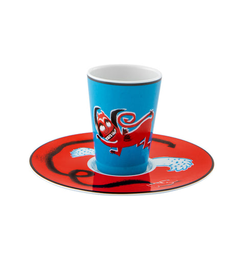 Vista Alegre Escape Goat Espresso cup and saucer XXXIX