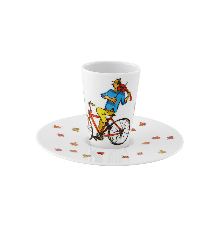 Vista Alegre Escape Goat Espresso cup and saucer XXXV