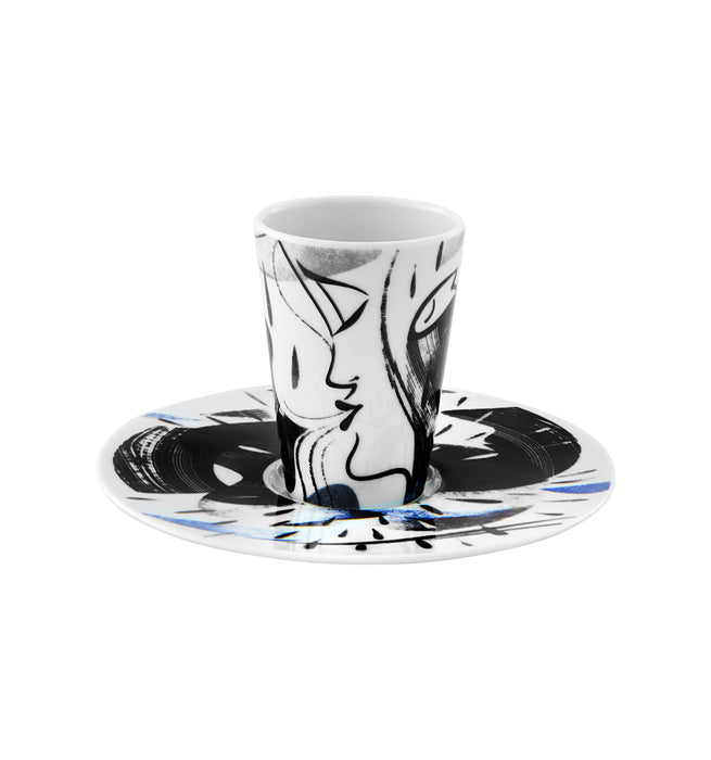 Vista Alegre Escape Goat Espresso cup and saucer XXII